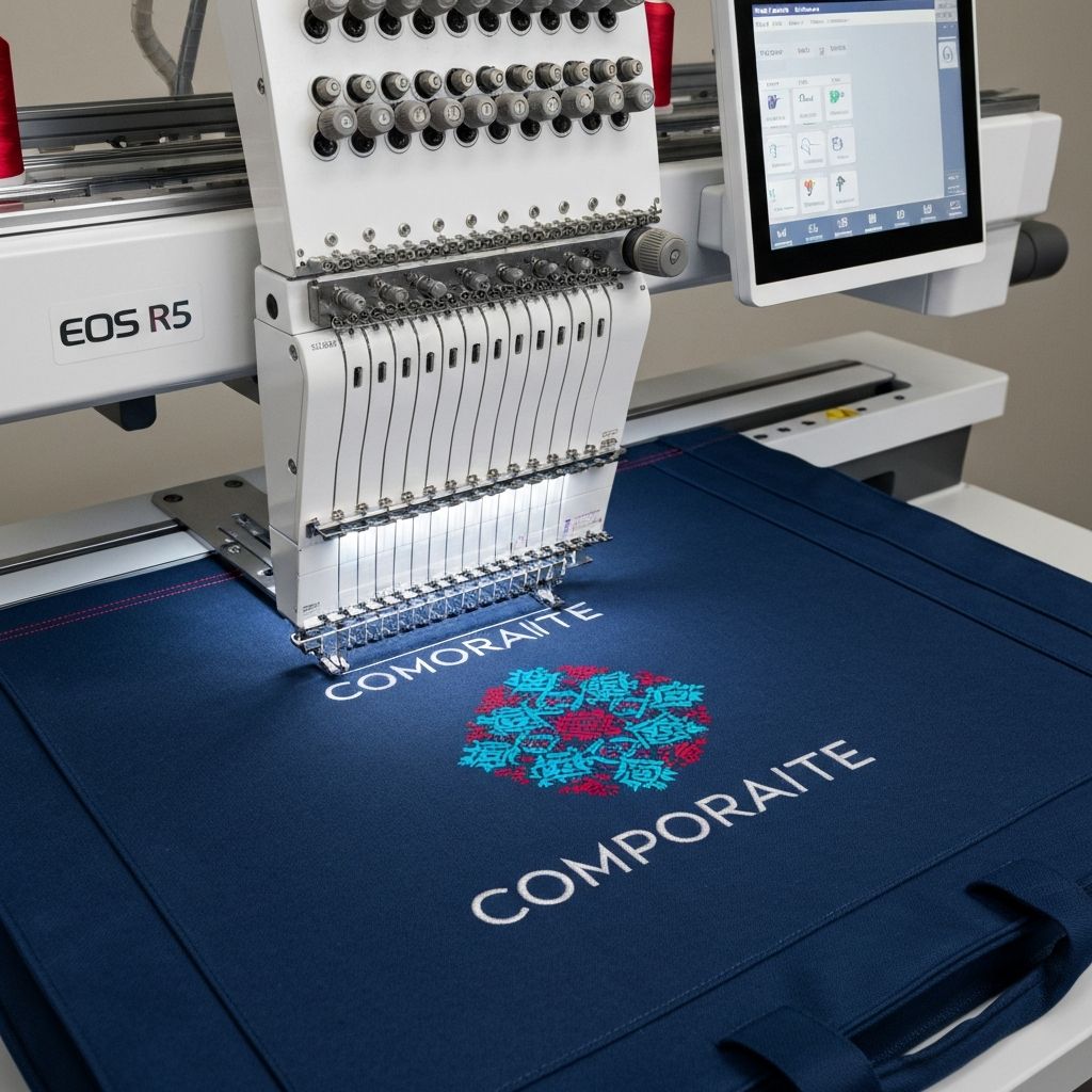 Professional embroidery process